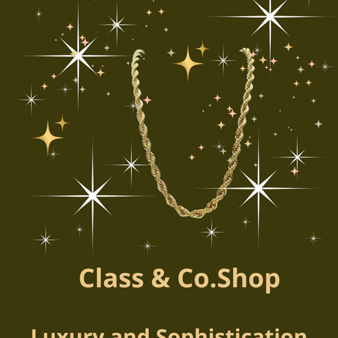 14K Yellow Gold Solid Brass Classic Korean Chain