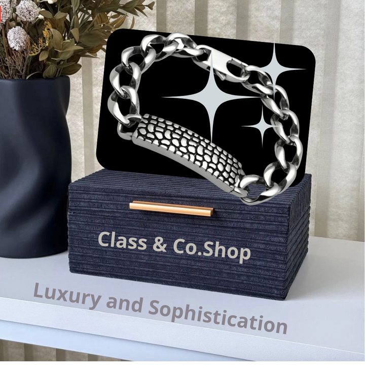 High polished (no plating) Stainless Steel Bracelet with No