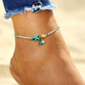 Beach Beaded Starfish Anklet Ankle Bracelet