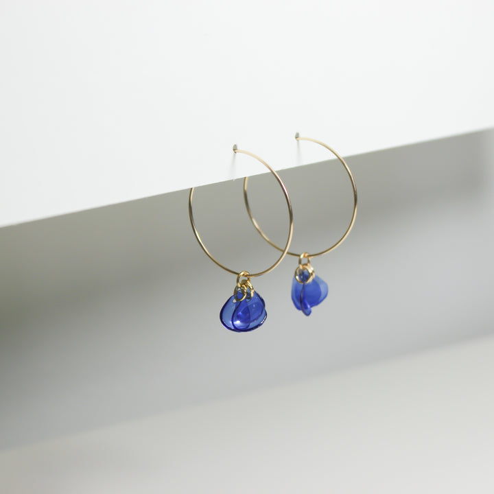 Emma Blue Hoops