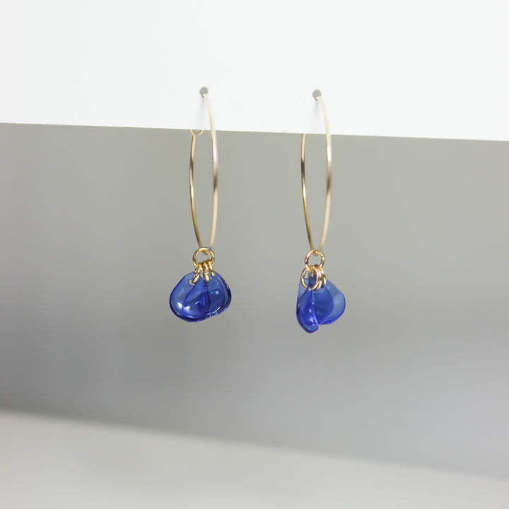 Emma Blue Hoops