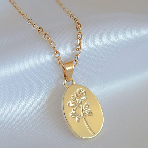 “Bouquet de Roses” 24K Classy Floral Necklace