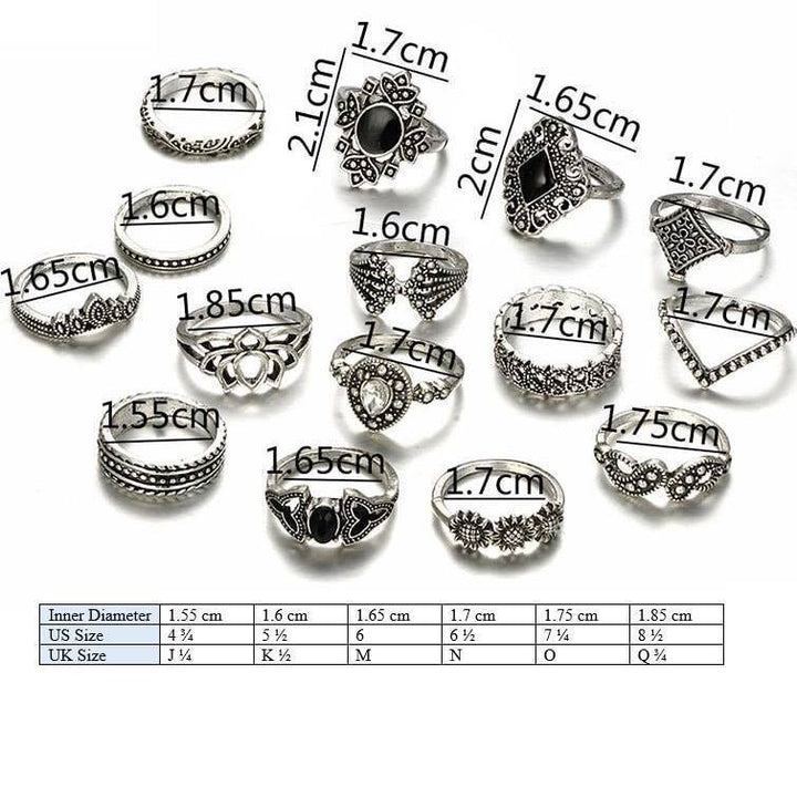 Flower Ring Set