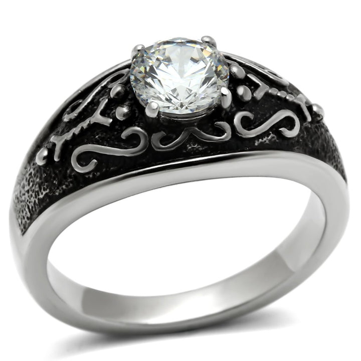 High polished (no plating) Stainless Steel Ring with AAA Grade