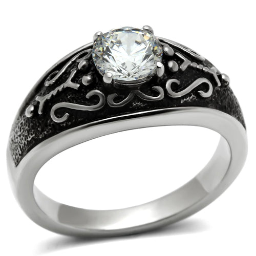 High polished (no plating) Stainless Steel Ring with AAA Grade