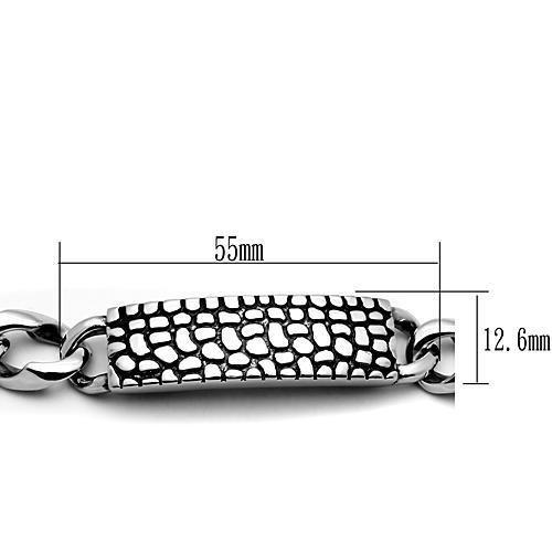 High polished (no plating) Stainless Steel Bracelet with No